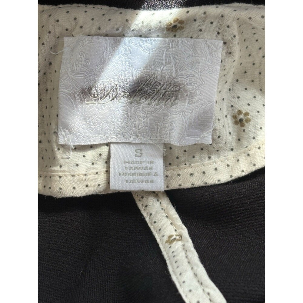 Deletta Anthropologie Black Dress S Small Ponte Knit Shift Pleated Detail Back - Picture 6 of 10